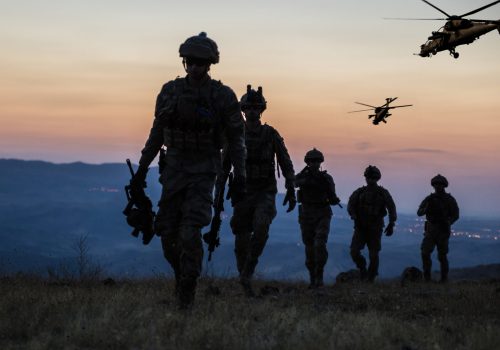 Military Mission at twilight Military Mission at twilight